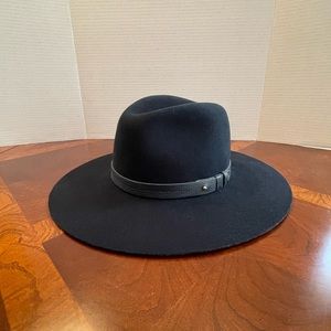 Rag & Bone navy wool brim fedora